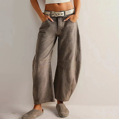 Women's Classic Wide-Leg Denim Baggy Jeans | Perfect for Casual Days