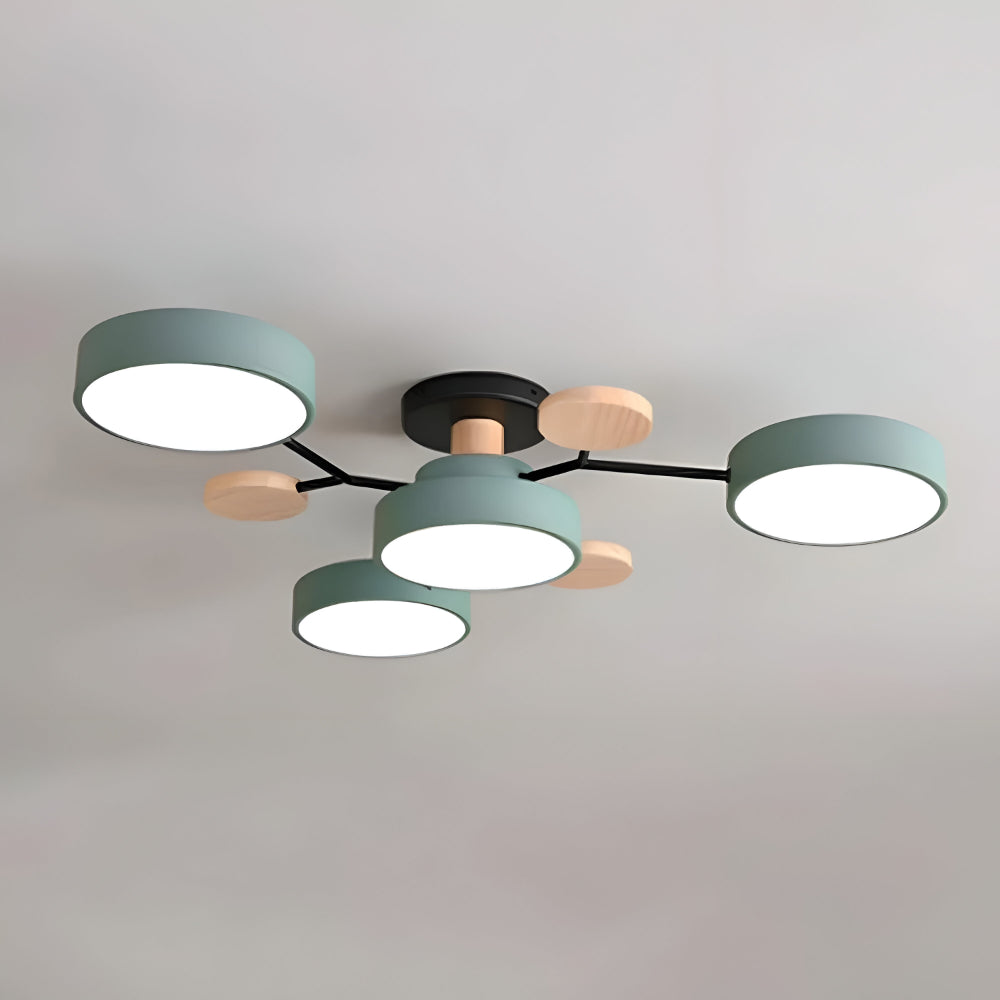Ceiling Light Modern Metal Multi Arm Flush Mount