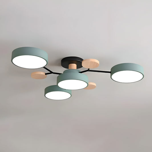 Ceiling Light Modern Metal Multi Arm Flush Mount