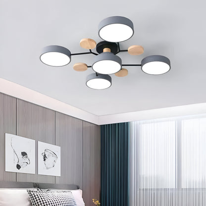 Ceiling Light Modern Metal Multi Arm Flush Mount