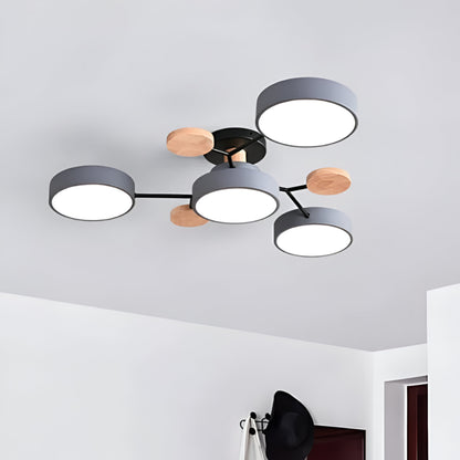 Ceiling Light Modern Metal Multi Arm Flush Mount