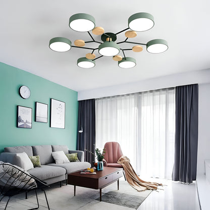 Ceiling Light Modern Metal Multi Arm Flush Mount
