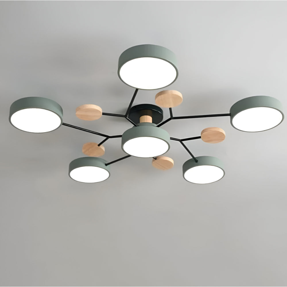 Ceiling Light Modern Metal Multi Arm Flush Mount