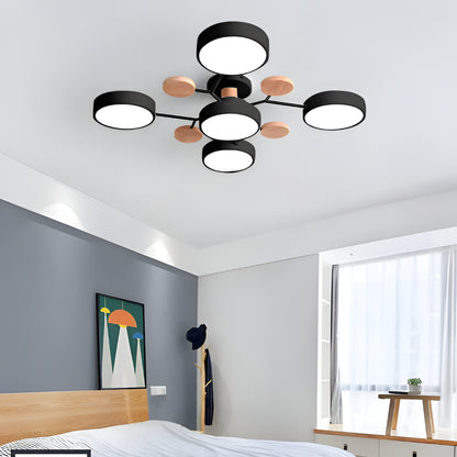 Ceiling Light Modern Metal Multi Arm Flush Mount