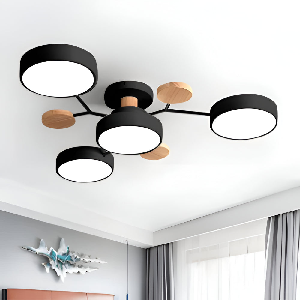 Ceiling Light Modern Metal Multi Arm Flush Mount