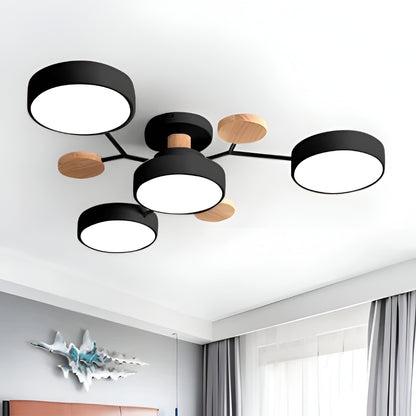 Ceiling Light Modern Metal Multi Arm Flush Mount