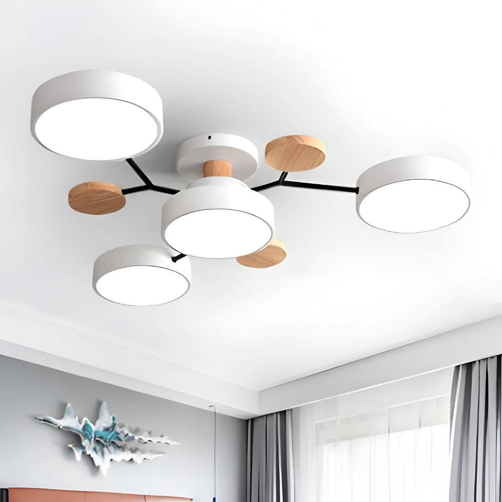 Ceiling Light Modern Metal Multi Arm Flush Mount