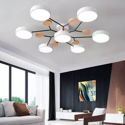 Ceiling Light Modern Metal Multi Arm Flush Mount