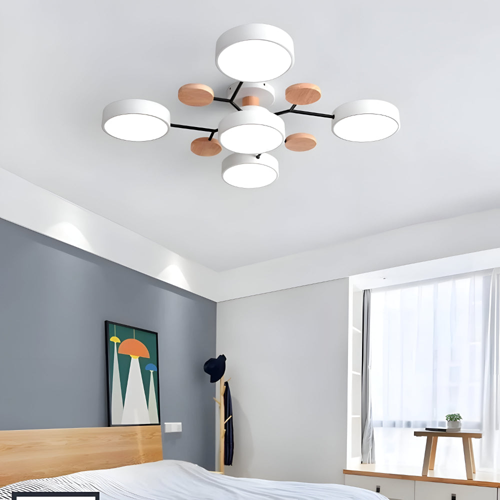Ceiling Light Modern Metal Multi Arm Flush Mount