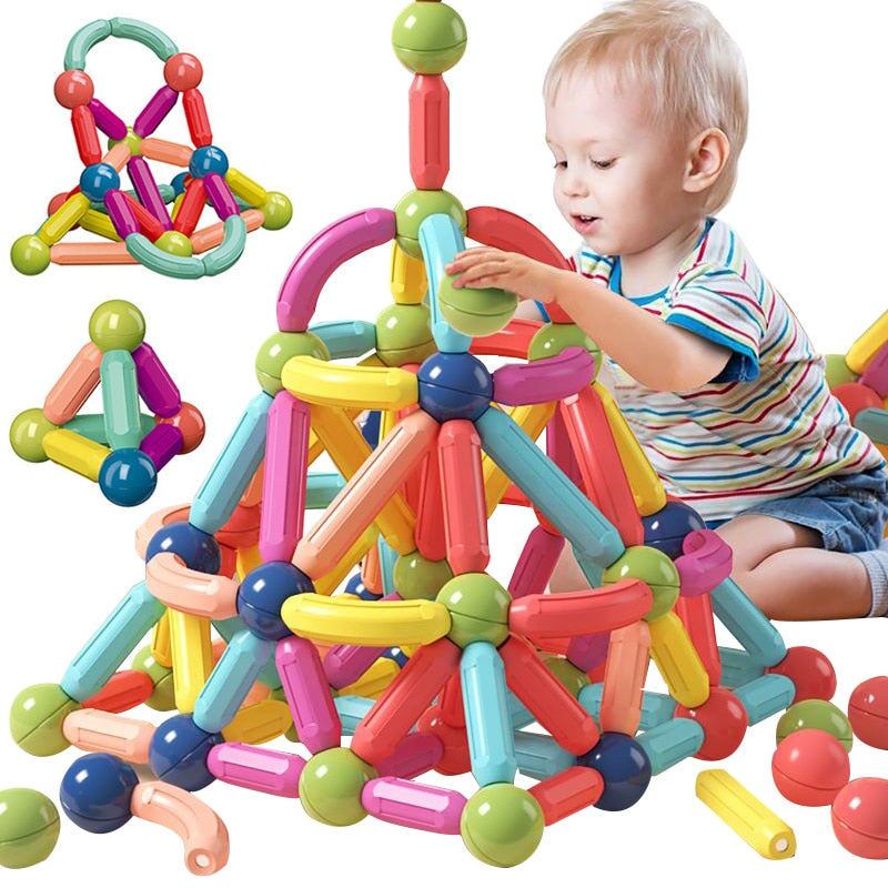 Magnetic Building Blocks – Engaging Construction Set for Kids 0