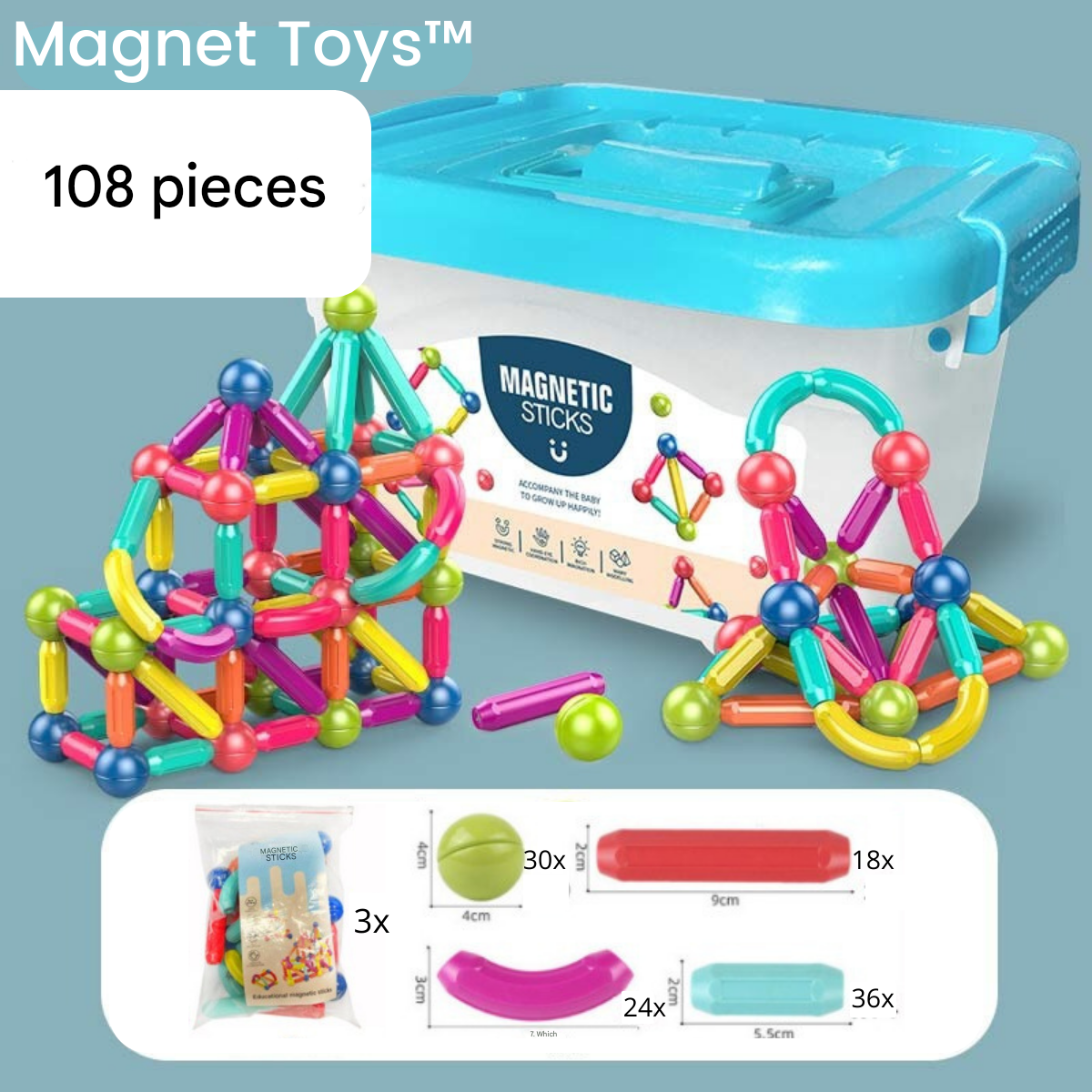 Magnetic Building Blocks – Engaging Construction Set for Kids 7