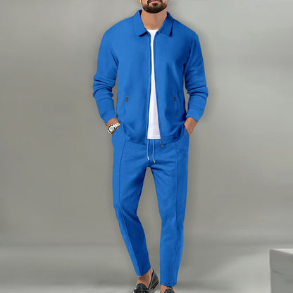 Men’s Zip Jacket Tracksuit Pants Set