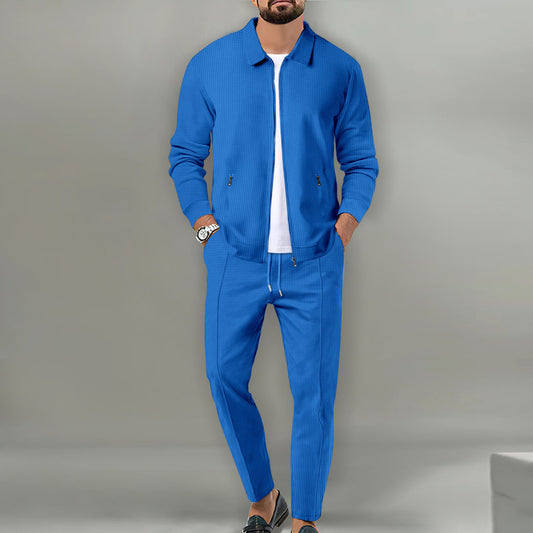 Men’s Zip Jacket Tracksuit Pants Set
