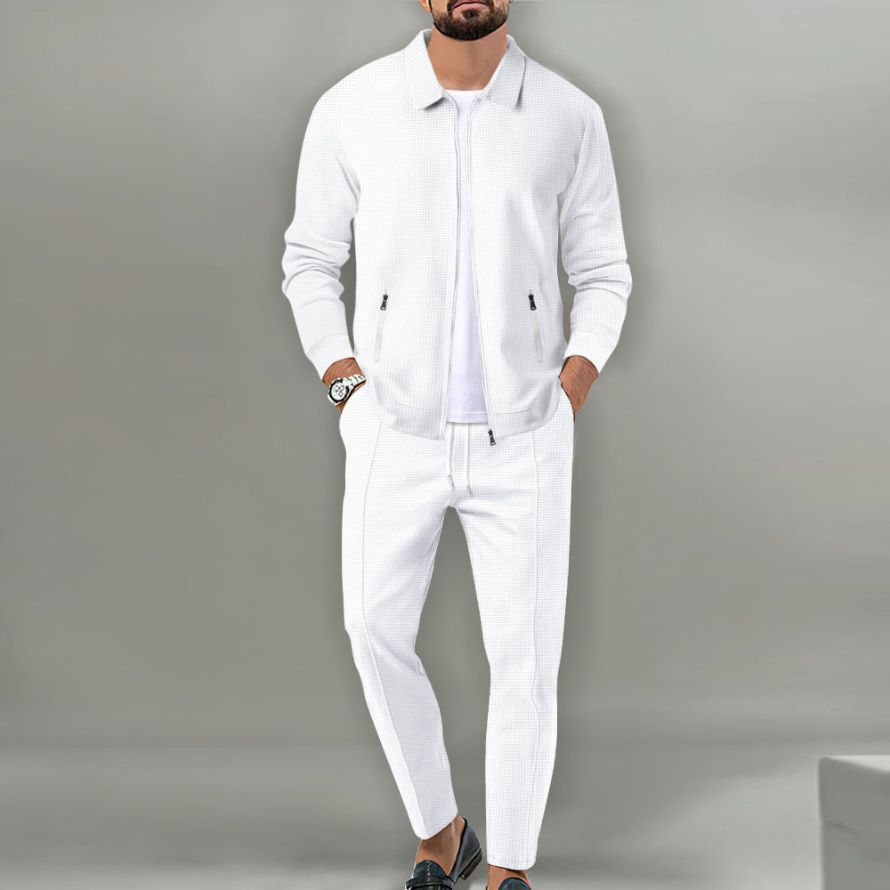 Men’s Zip Jacket Tracksuit Pants Set