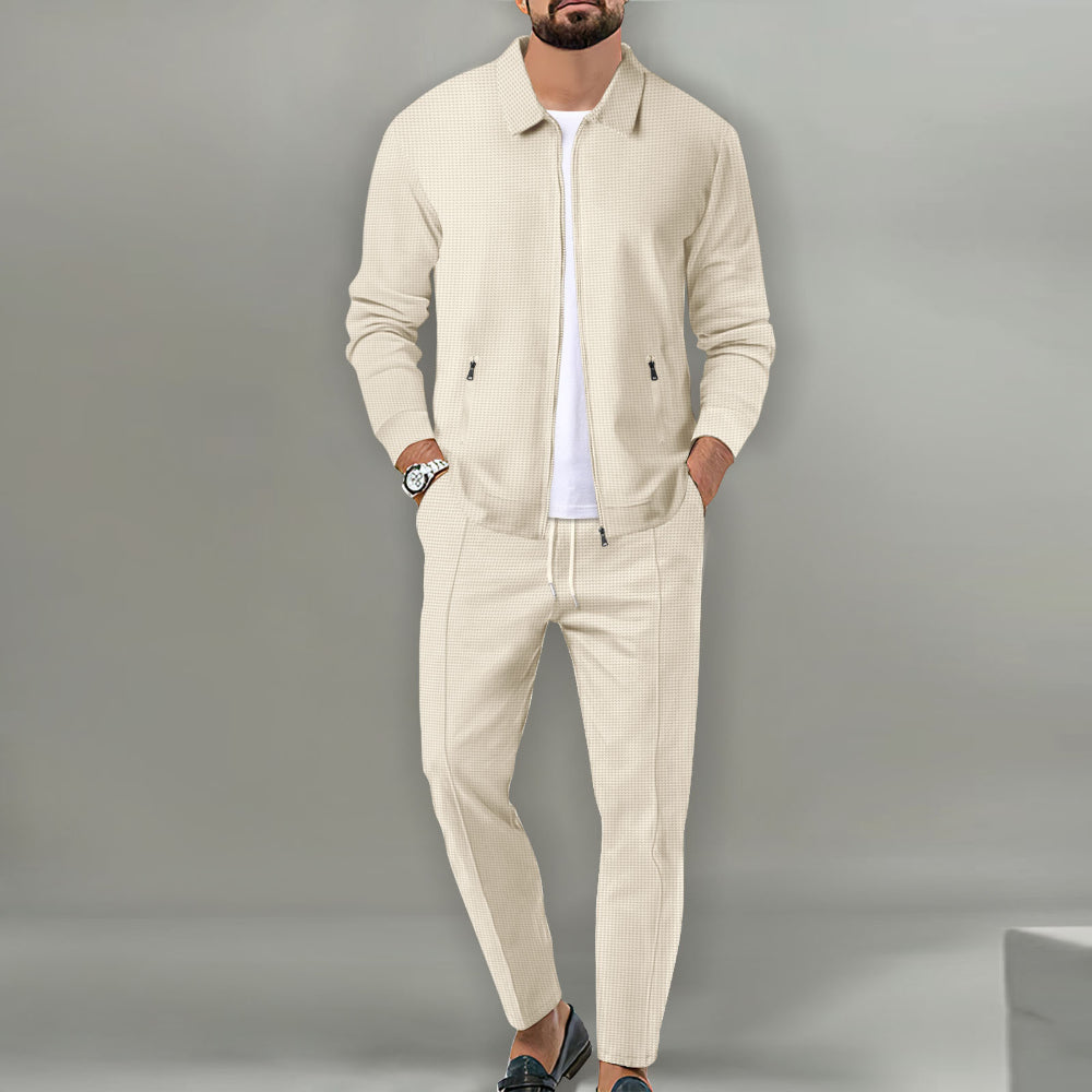 Men’s Zip Jacket Tracksuit Pants Set
