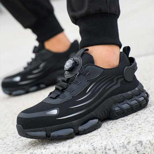 Men's Breathable Steel Toe Safety Shoes Quick Lacing 1