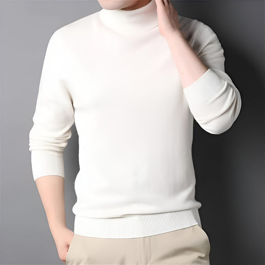 Men's Cashmere Turtleneck Sweater Classic Style 1