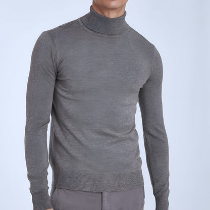 Men's Cashmere Turtleneck Sweater Classic Style 11