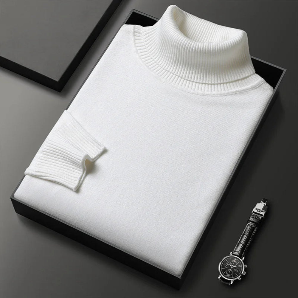 Men's Cashmere Turtleneck Sweater Classic Style 2