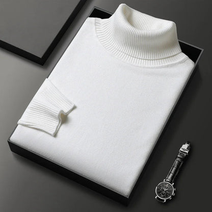 Men's Cashmere Turtleneck Sweater Classic Style 2
