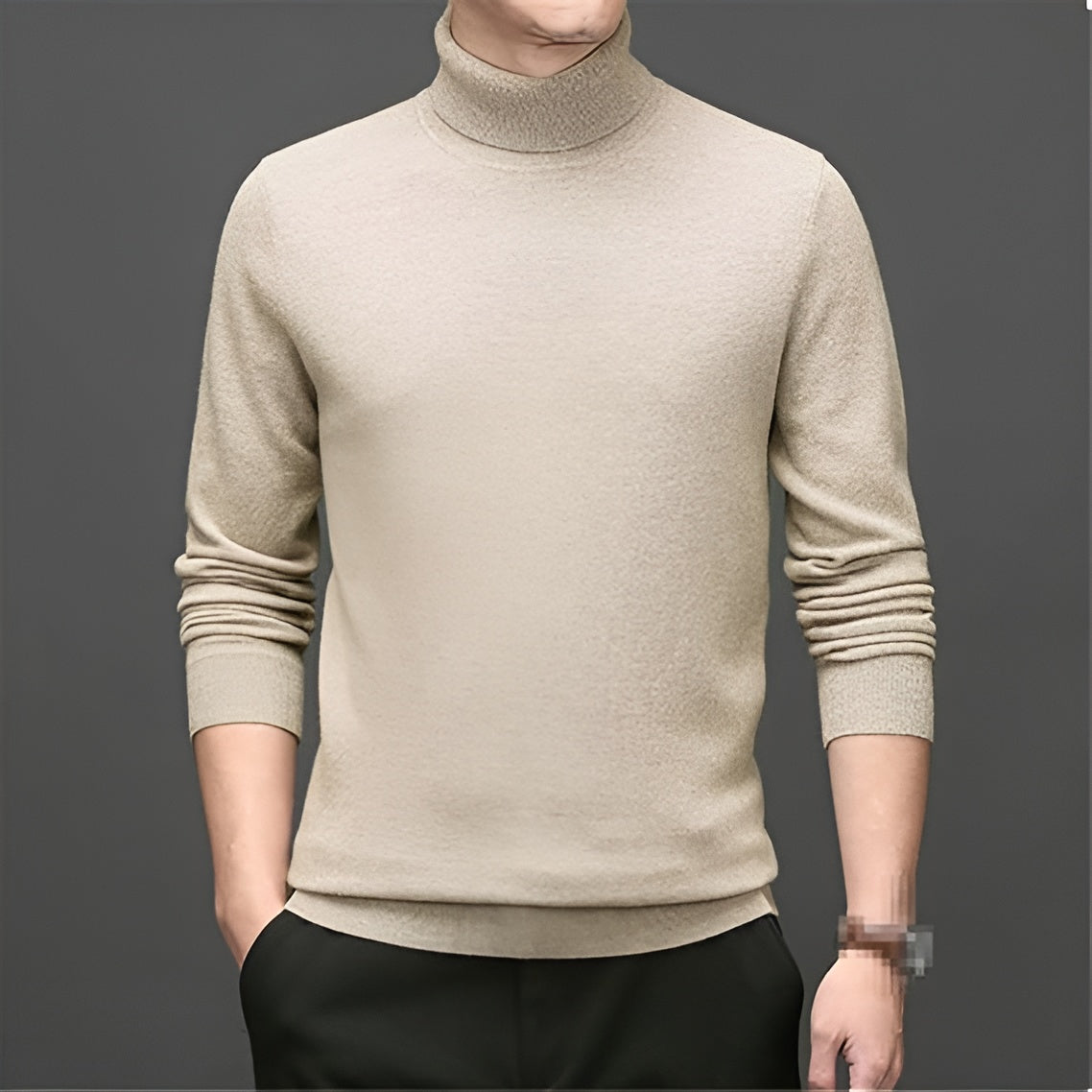 Men's Cashmere Turtleneck Sweater Classic Style 3