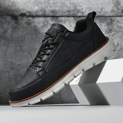 Men's Leather Sneakers Orthopedic Cushioned Insole 5
