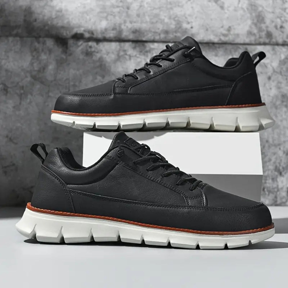Men's Leather Sneakers Orthopedic Cushioned Insole 6