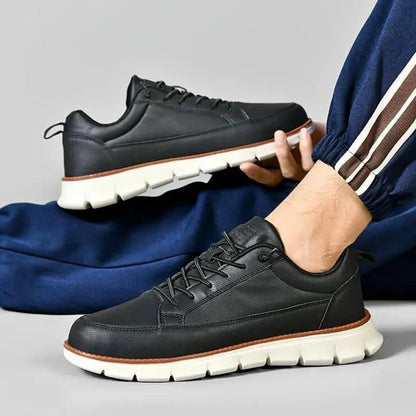 Men's Leather Sneakers Orthopedic Cushioned Insole 7