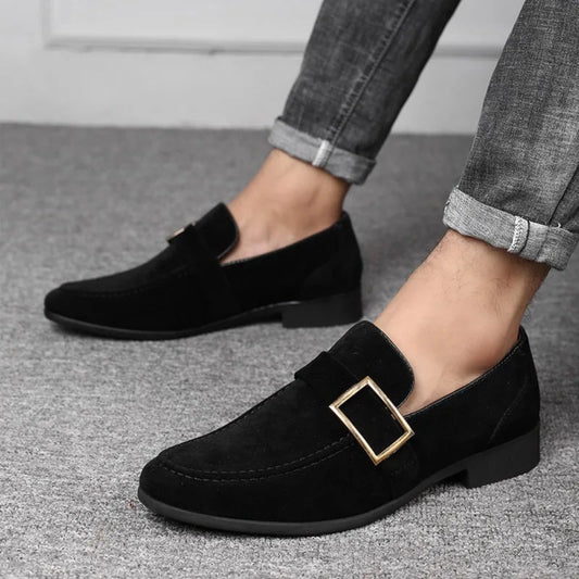 Men's Loafers Classic Metal Buckle | Dress Loafers 1