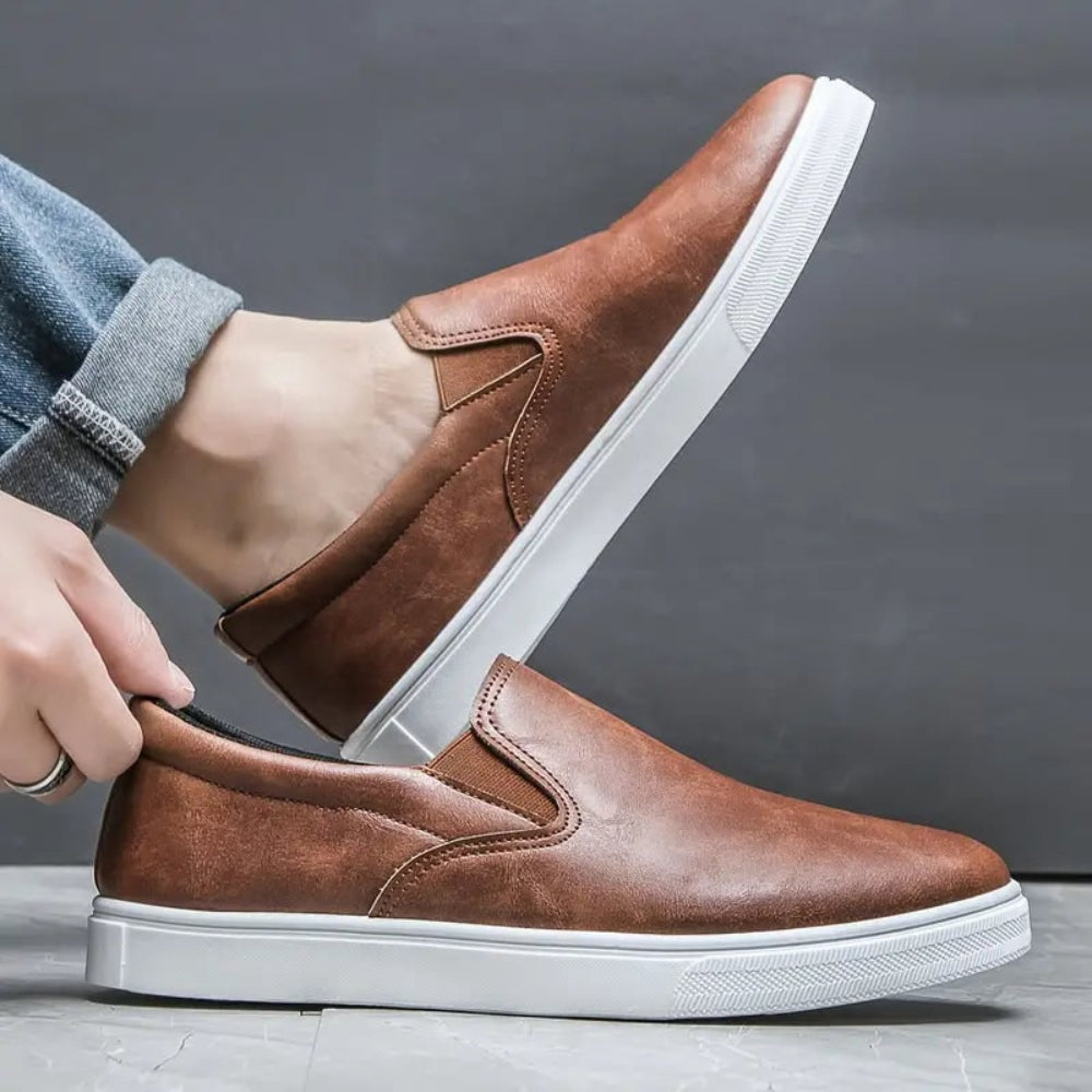 Men's Loafers Flexible Elastic | Casual Dress Loafers 1