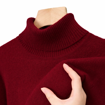 Men's Slim Fit Turtleneck Sweater Warm Long Sleeve