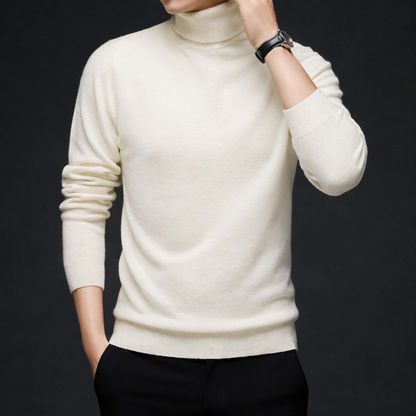 Men's Slim Fit Turtleneck Sweater Warm Long Sleeve