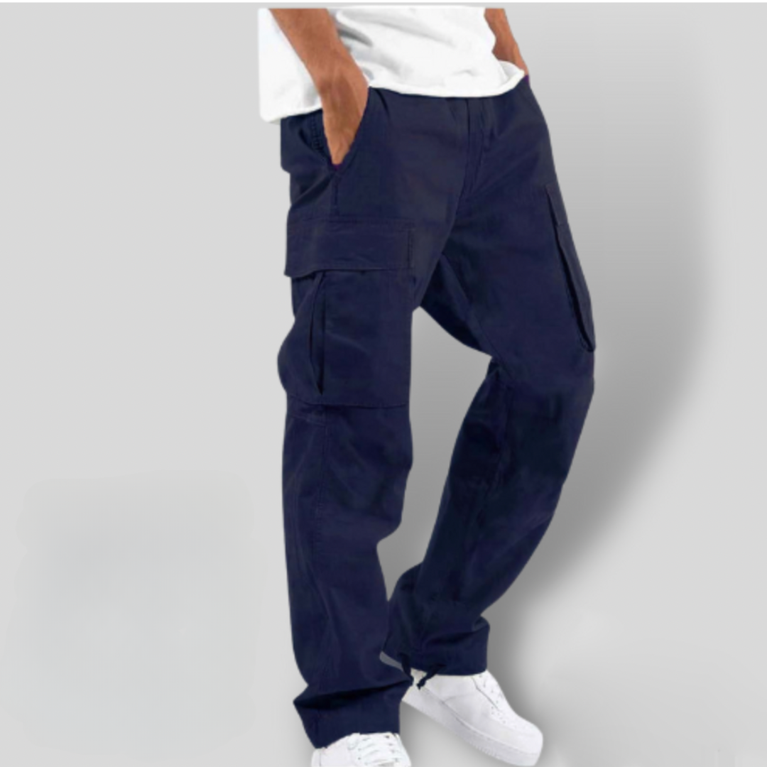 Men’s Cargo Pants with Elastic Waist