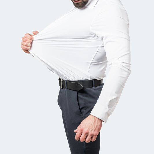 Men's Stretch Wrinkle Free Knit Dress Shirt  1