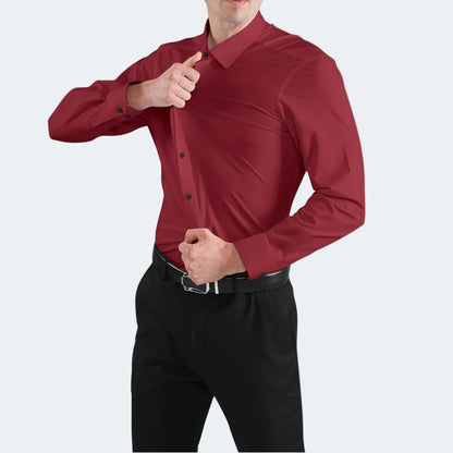 Men's Stretch Wrinkle Free Knit Dress Shirt 10