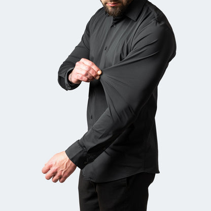 Men's Stretch Wrinkle Free Knit Dress Shirt 4