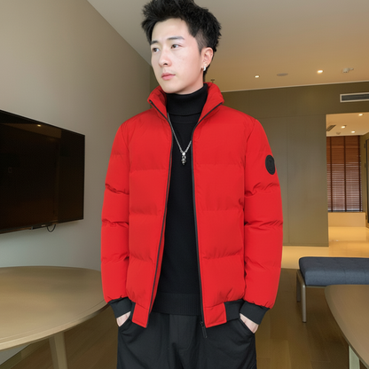 Men's Winter Jacket Puffer Insulated Zip Up Coat