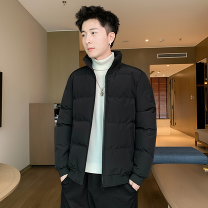 Men's Winter Jacket Puffer Insulated Zip Up Coat