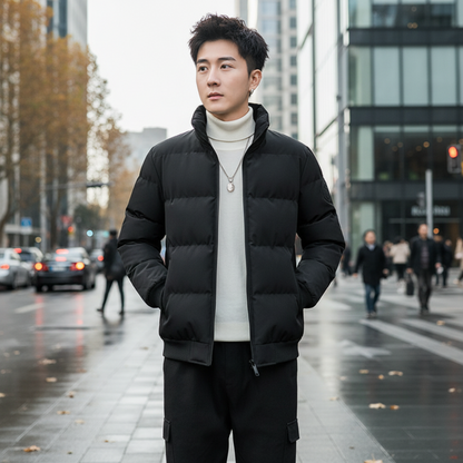Men's Winter Jacket Puffer Insulated Zip Up Coat