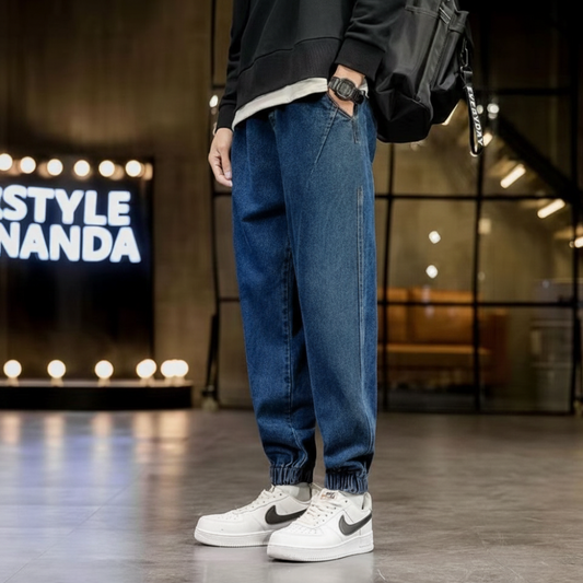 Men's Cargo Jeans Straight Fit Casual