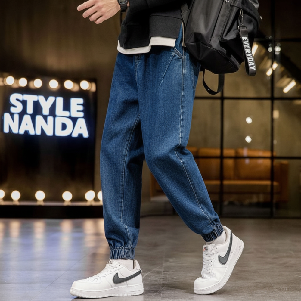 Men's Cargo Jeans Straight Fit Casual