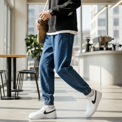 Men's Cargo Jeans Straight Fit Casual