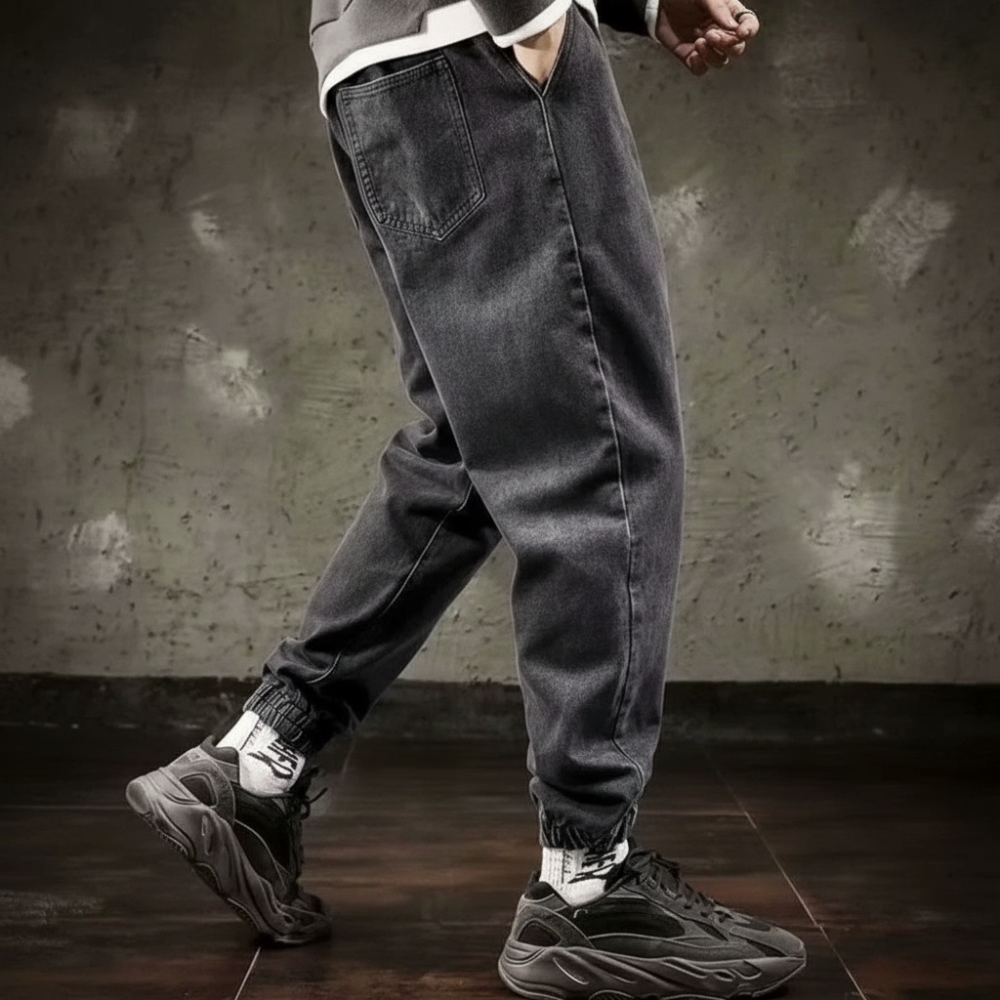 Men's Cargo Jeans Straight Fit Casual