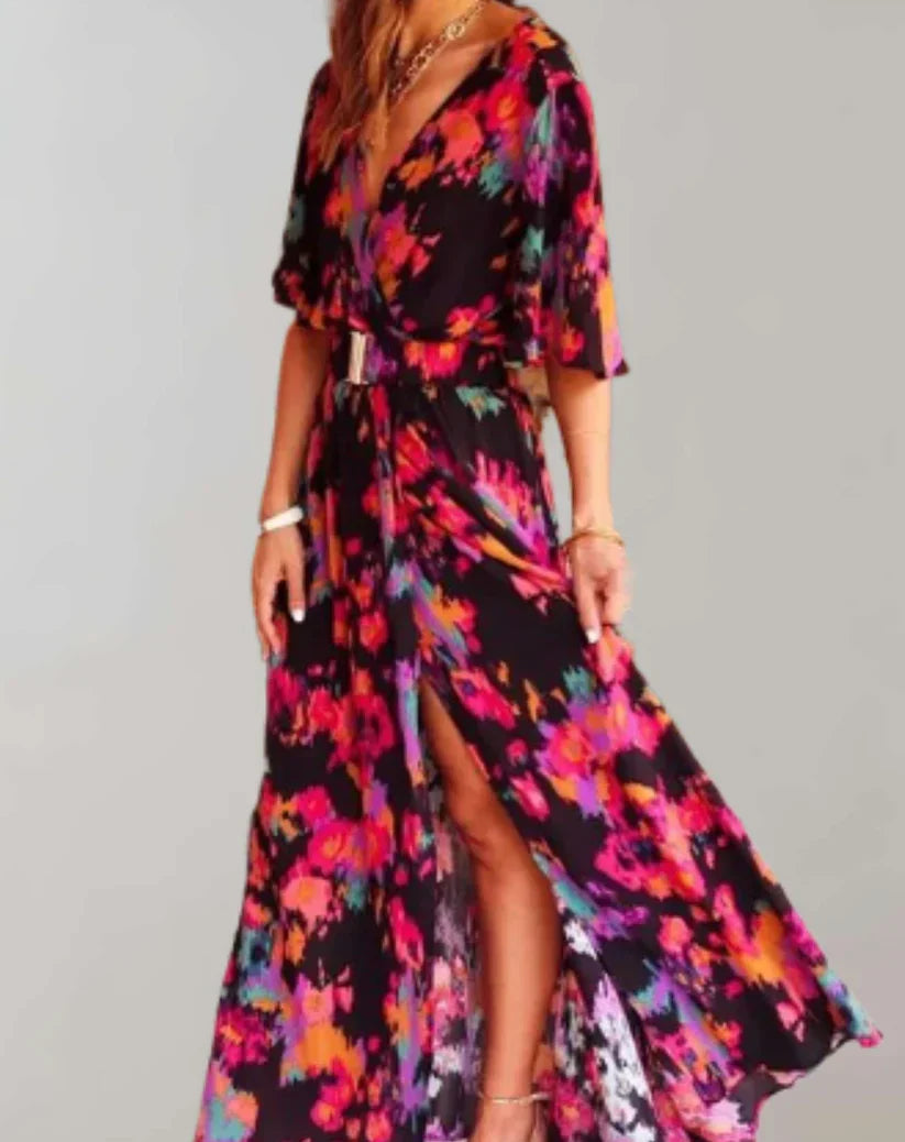 Women's Casual Soft Fabric Maxi Dress with Relaxed Fit