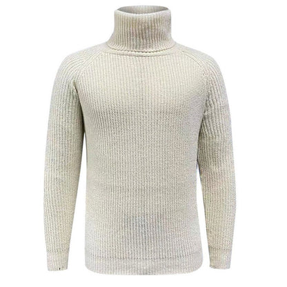 Men’s Turtleneck Knit Winter Sweater Long Sleeve Pullover