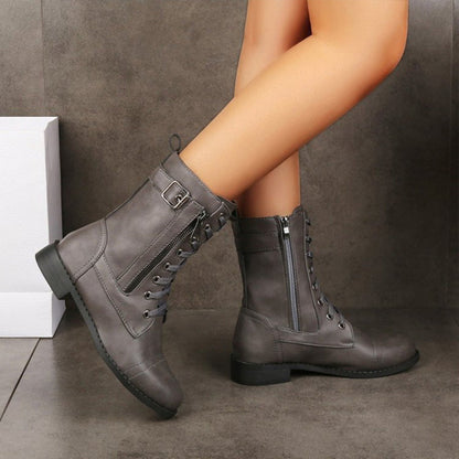 Orthopedic Women Boots Comfortable Slip On Side Zip 10