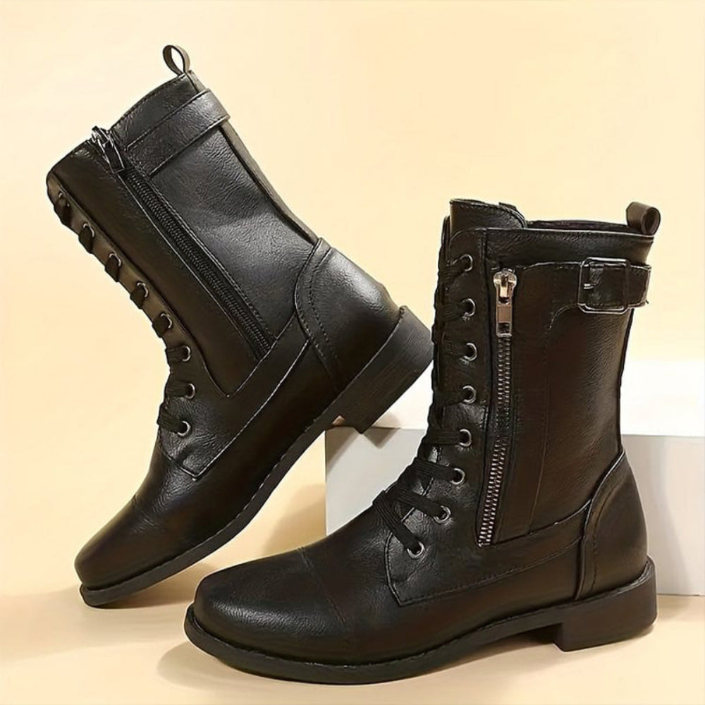 Orthopedic Women Boots Comfortable Slip On Side Zip 12