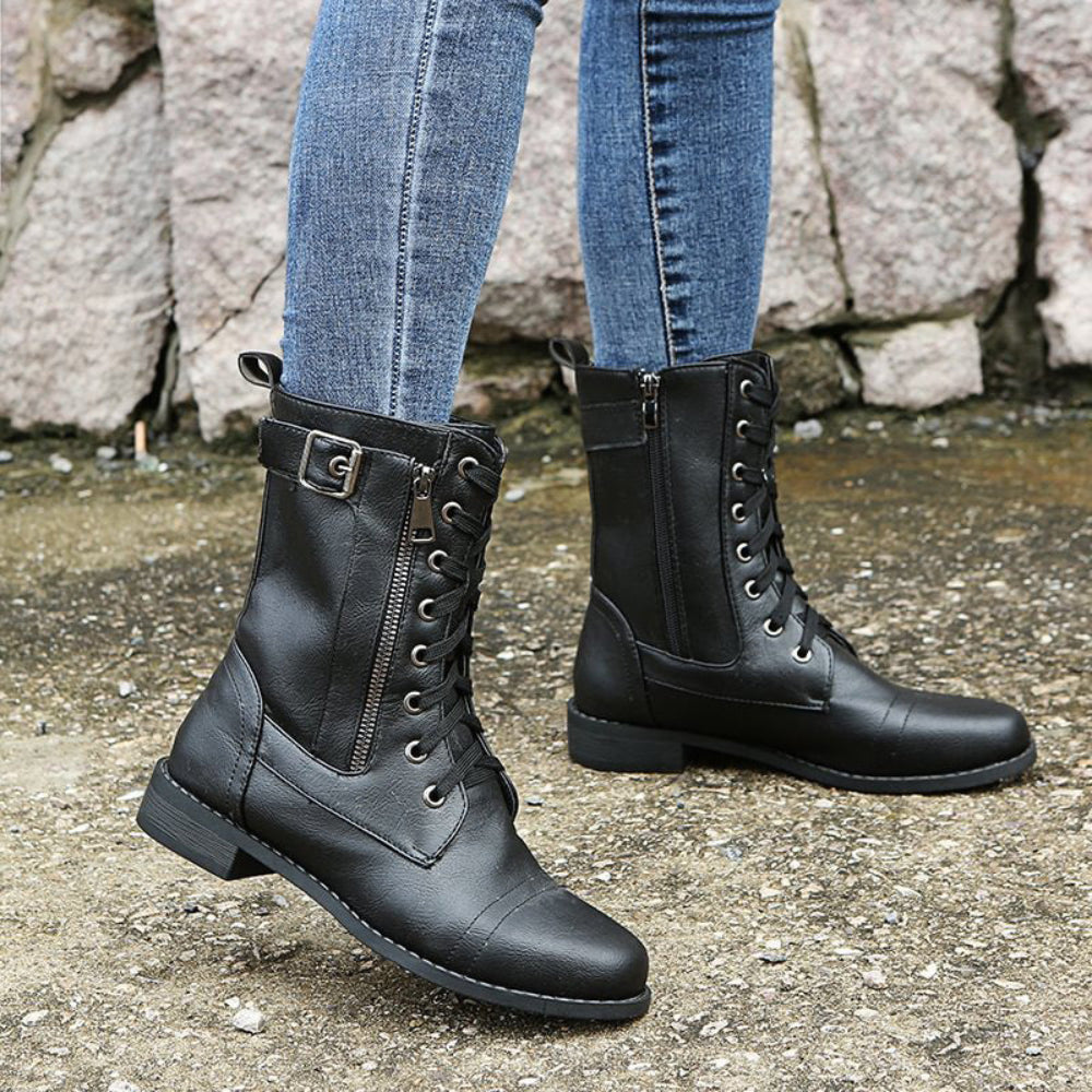Orthopedic Women Boots Comfortable Slip On Side Zip 13