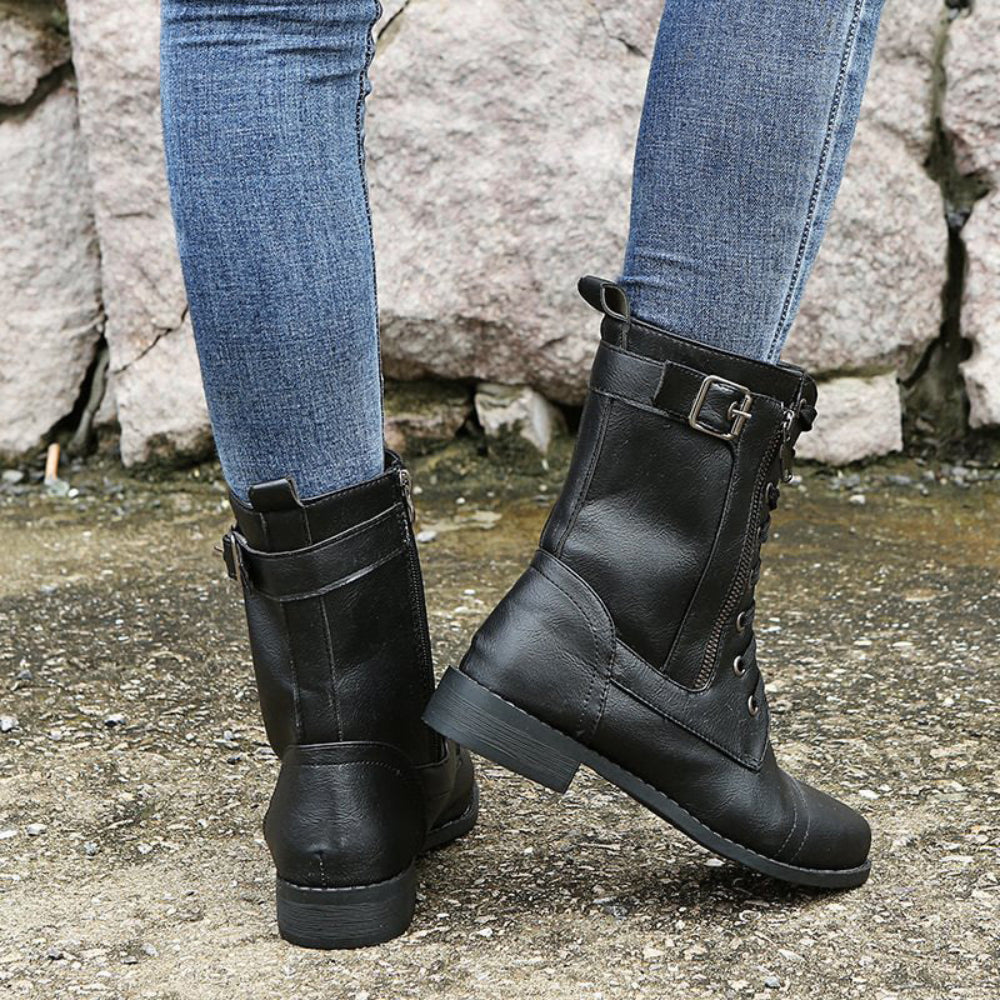 Orthopedic Women Boots Comfortable Slip On Side Zip 15