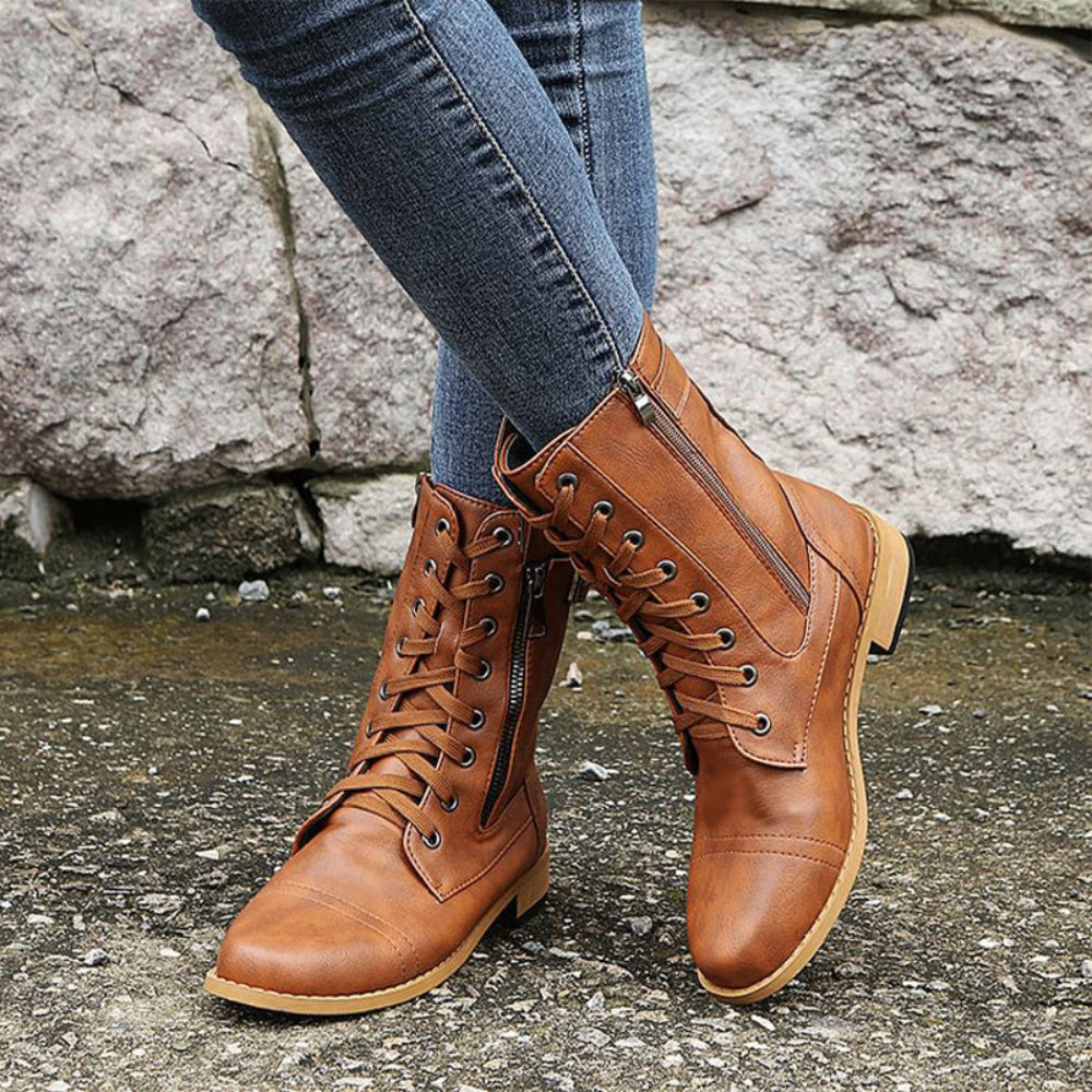 Orthopedic Women Boots Comfortable Slip On Side Zip 3